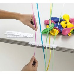 Öntapadós csík, lufi rögzítő héliumos léggömbökhöz, 10 db