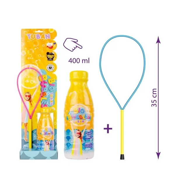 Óriás buborék készítő pálca és 400 ml folyadék