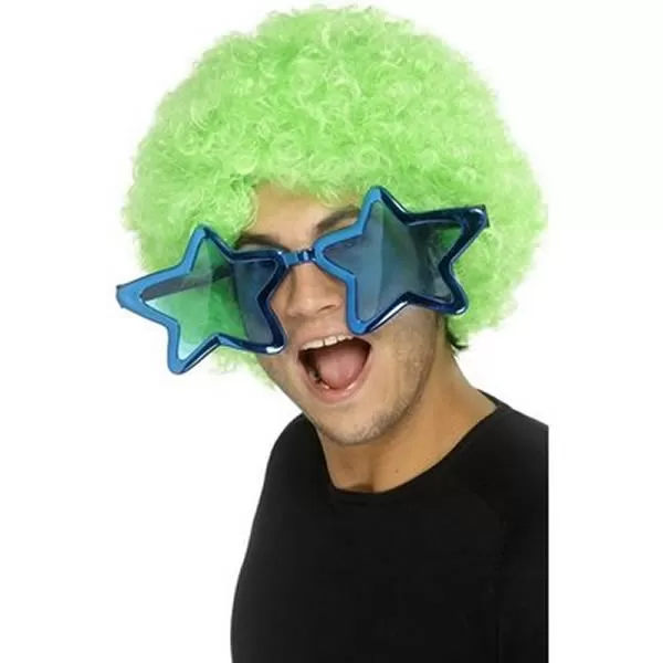 Óriás szemüveg , csillag alakú, metál