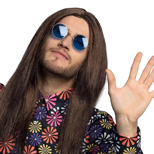 Party szemüveg, kék színű lencse, John