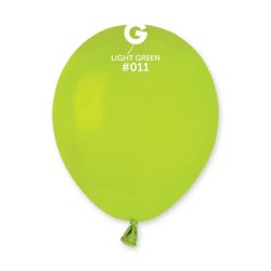 Pasztel,  világos zöld, 100 db GÖMB, 13cm