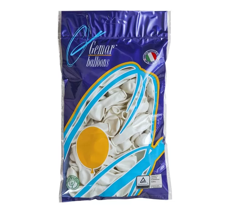 Pasztel, átlátszó lufi, 100 db GÖMB, d13cm