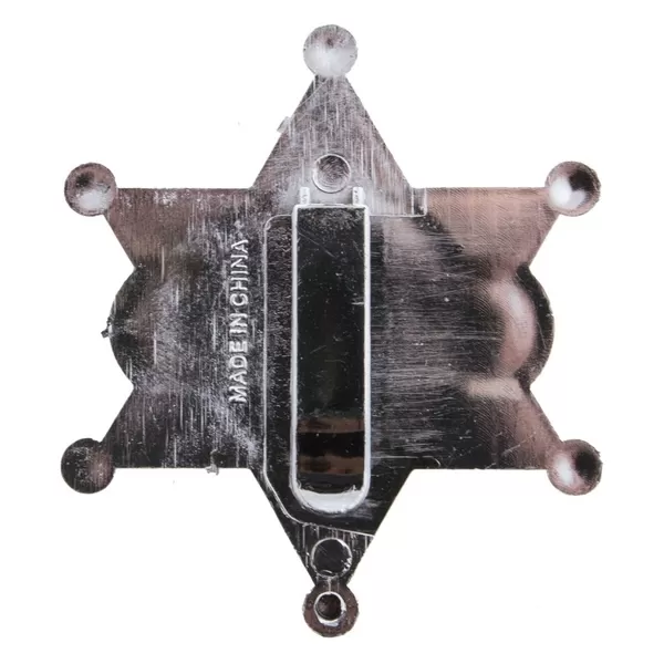 Seriff csillag, kitűző, 6cm