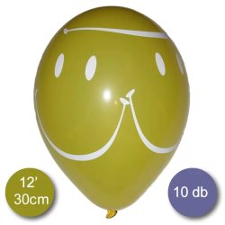 SMILEY gumi lufi, sárga,  10 db/cs