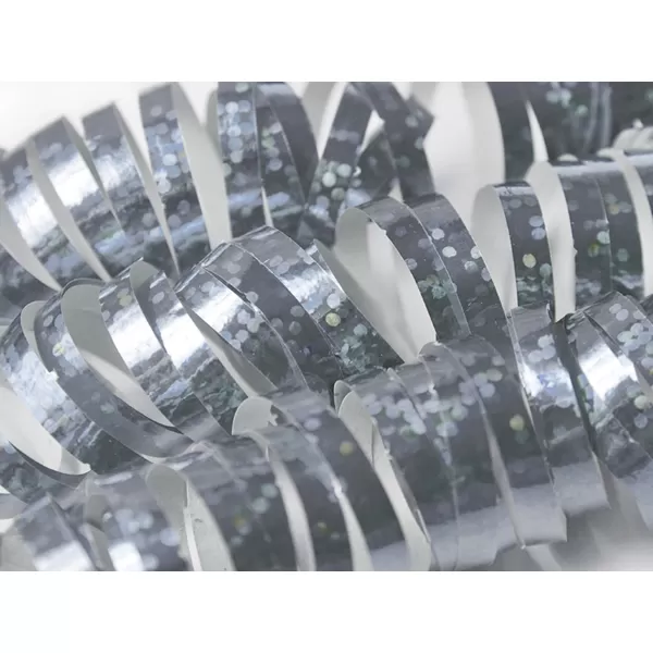 Szerpentin , hologramos, ezüst színű, 3,8m, 18 db/cs