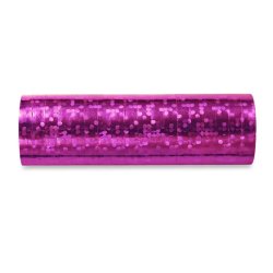 Szerpentin , hologramos, pink színű, 3,8m, 18 db/cs