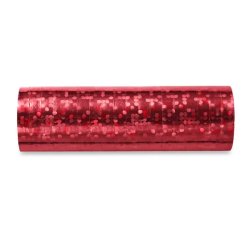 Szerpentin , hologramos, piros színű, 3,8m, 18 db/cs