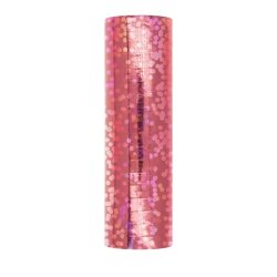 Szerpentin , hologramos, világos pink színű, 3,8m, 18 db/cs