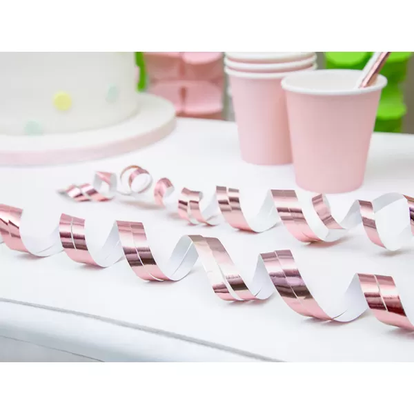 Szerpentin rosegold színű, 3,8m, 18db/cs
