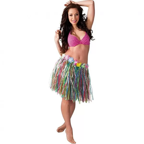 Színes Hawaii szoknya, 45 cm hosszú