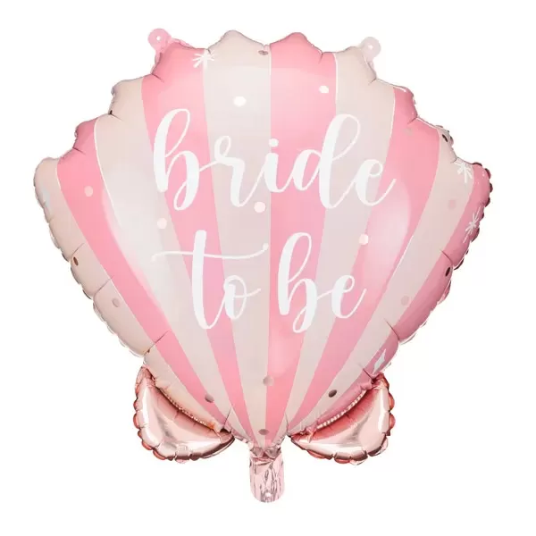 Tengeri kagyló fólia lufi, Bride to be, 52 cm