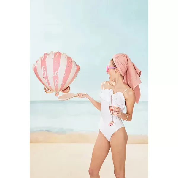 Tengeri kagyló fólia lufi, Bride to be, 52 cm
