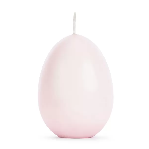 Tojás alakú gyertya, pink, 10 cm
