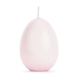 Tojás alakú gyertya, pink, 10 cm