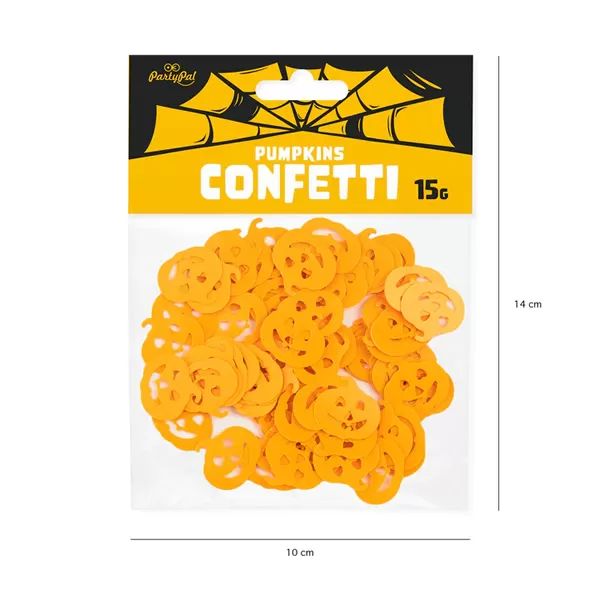 Tök konfetti, narancs  színű, 15 g/cs