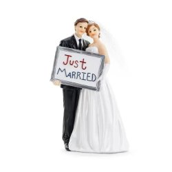 Torta dísz, Just Married, 14.5 cm
