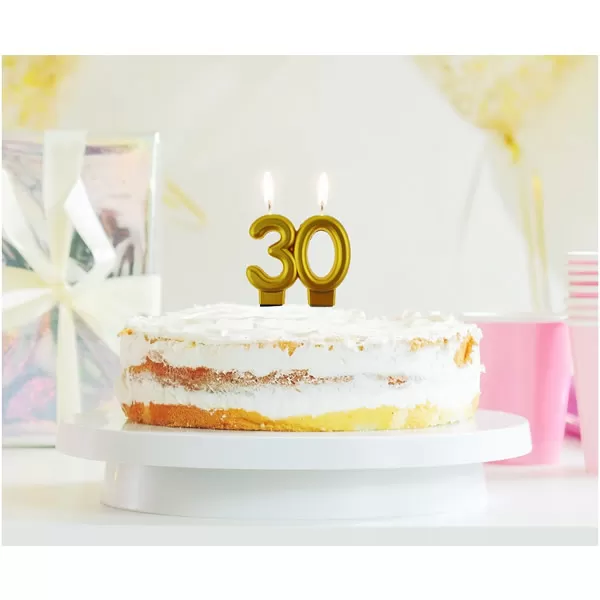 Tortagyertya, arany metál, 30-as