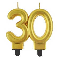 Tortagyertya, arany metál, 30-as