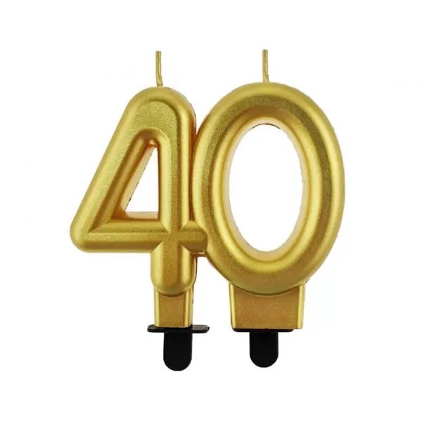 Tortagyertya, arany metál, 40-es