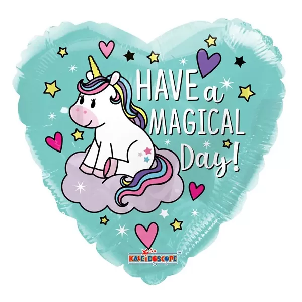 UNIKORNIS, szív,   Have a magical Birthday