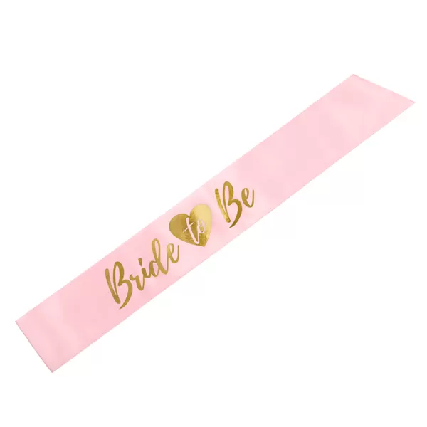 Vállszalag  pink, Bride to be, 75cm