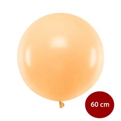 Világos barack lufi,  60 cm / 1 db