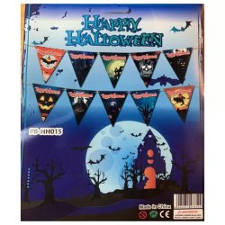 Zászló fűzér - happy halloween 2,5 m